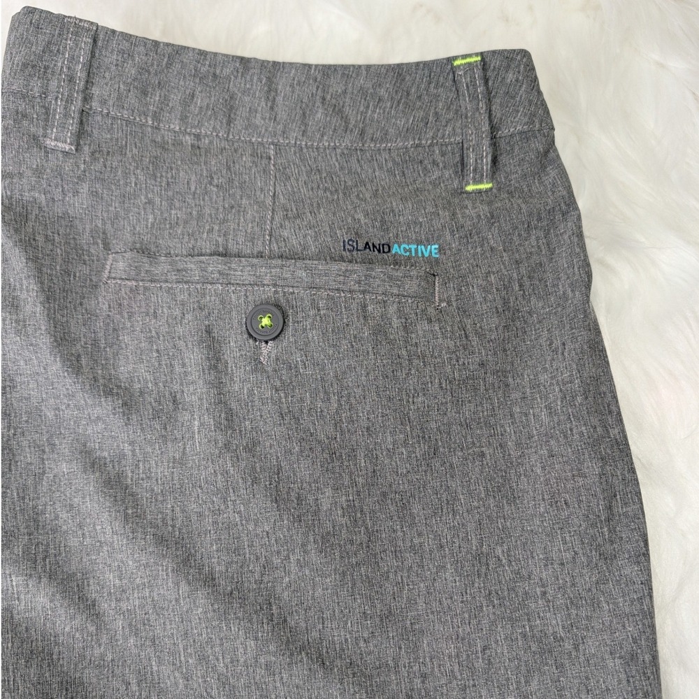 Tommy Bahama Cargo Shorts Mens 38 Grey Island Active Heathered Performance